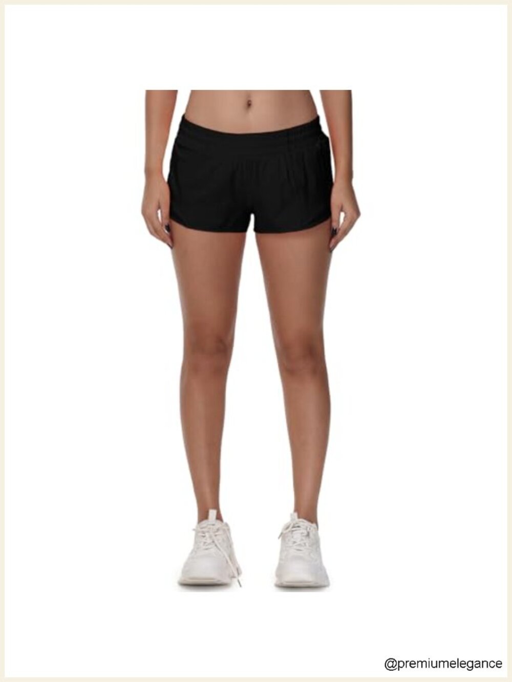 Women's Running Shorts Low Waisted 2.5" Lightweight Quick Dry Athletic with Zip